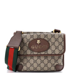 Gucci Small Neo Vintage Flap Messenger GG Coated Canvas